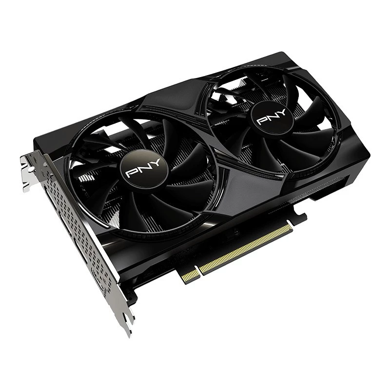 Vaizdo plokštė PNY GeForce RTX 5050 – 8 GB GDDR6, 2317 MHz, 128 bit, PCIe x8 5.0, dviejų ventiliatorių aušinimas