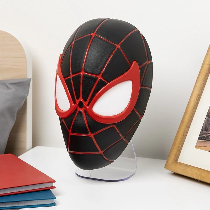 Stalinė lempa Paladone Mask Light PP14323SPMVN Spiderman Miles Morales – naktinė šviesa personažo kaukės pavidalu