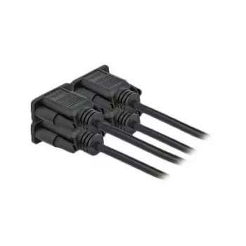 Serialinis kabelis DeLOCK 86604 juodas 10 m RS-232 Sub-D9
