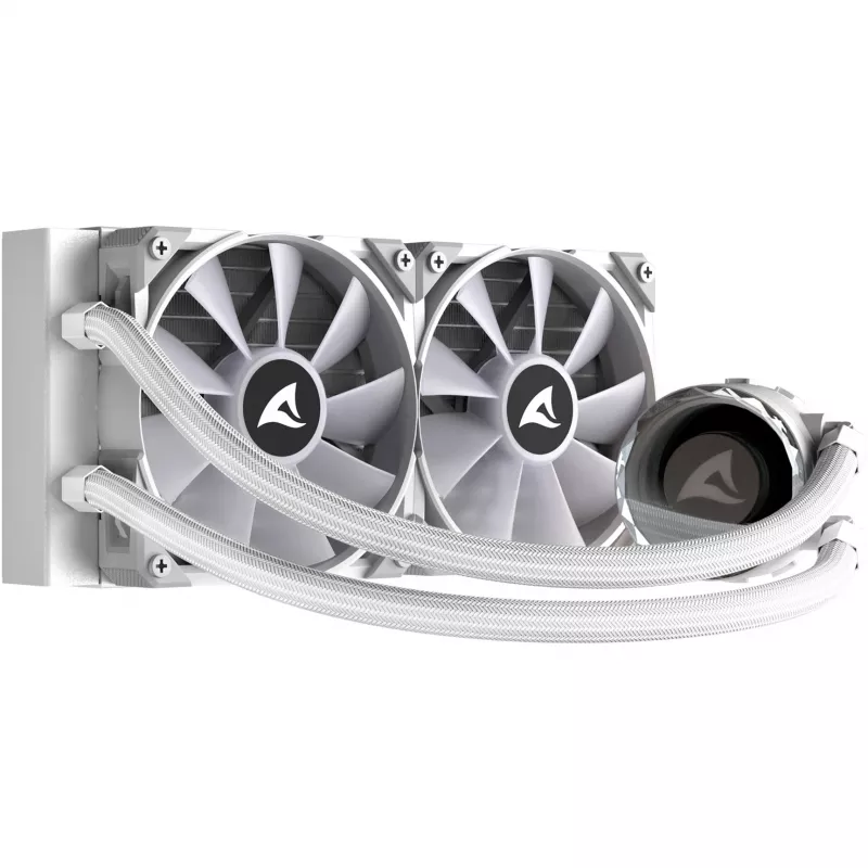 S80 RGB White AIO 240mm skysčio aušinimas baltas