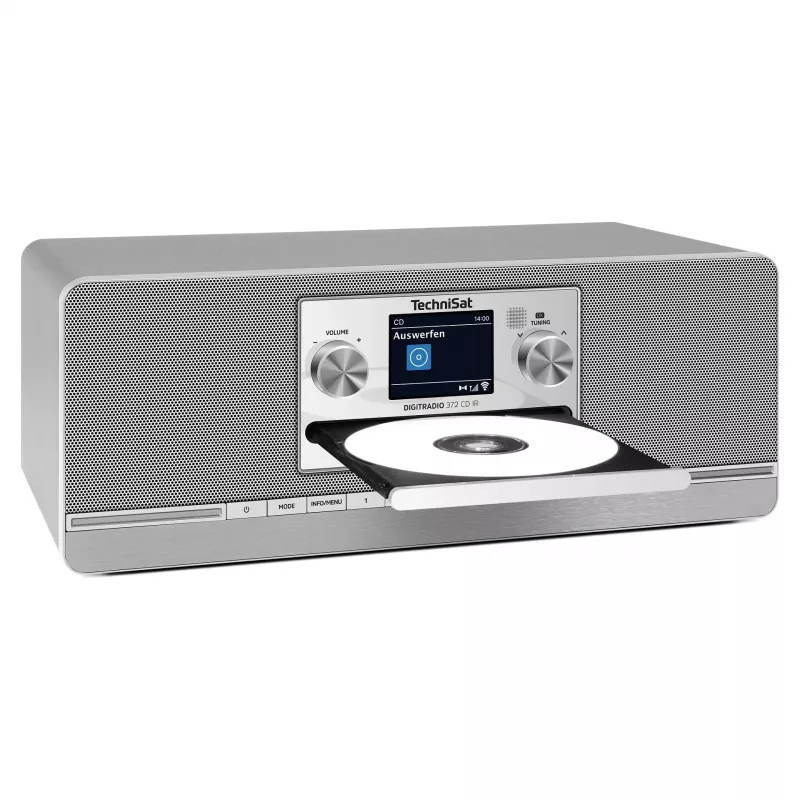 TechniSat DIGITRADIO 372 CD IR Internetinis radijas su DAB+ ir FM imtuvu, antracito ir sidabro spalvos
