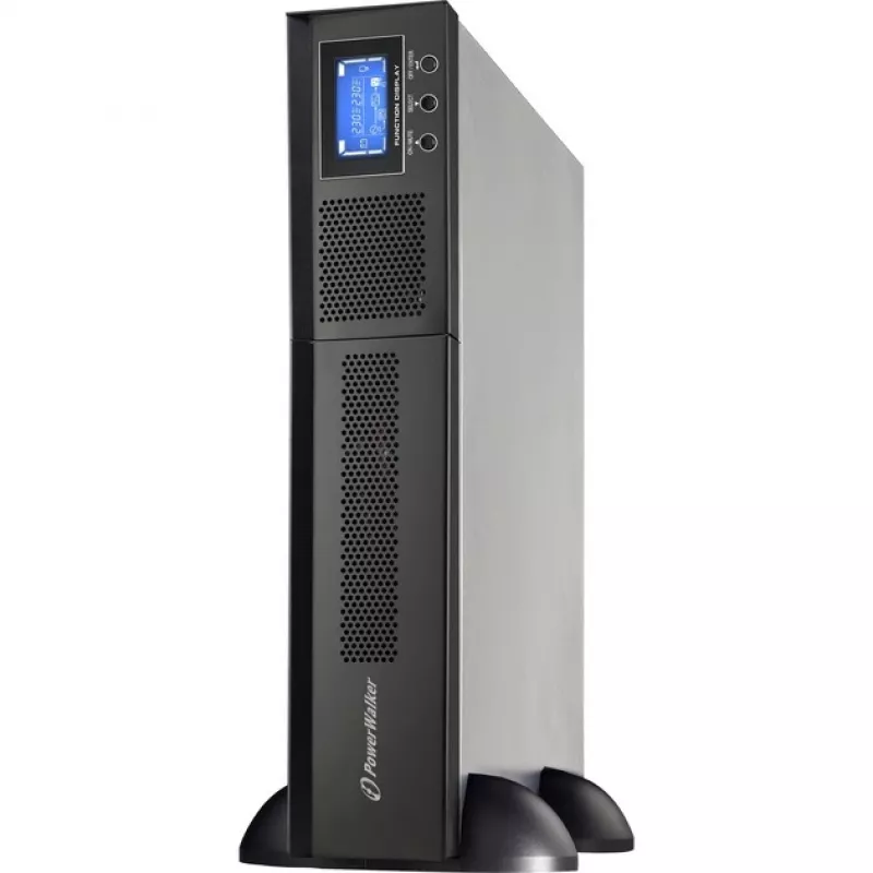 Bluewalker PowerWalker VFI 1000RM LCD - UPS - 800 W - 1000 VA - 7 Ah - RS-232, USB - 8 lizdų - 2U - 48,3 cm (19 inch) (10120144)