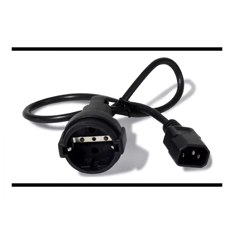 APC AP9880 maitinimo laidas juodas 0,6 m C14 jungtis CEE7/7