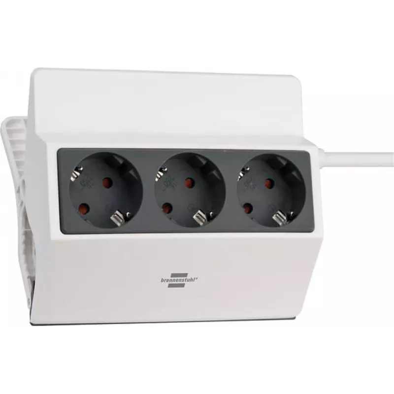 Brennenstuhl 1150070 ilginimo laidas 3 m, 3 kištukiniai lizdai, vidaus patalpoms, IP20, antracitinis/baltas, 16 A