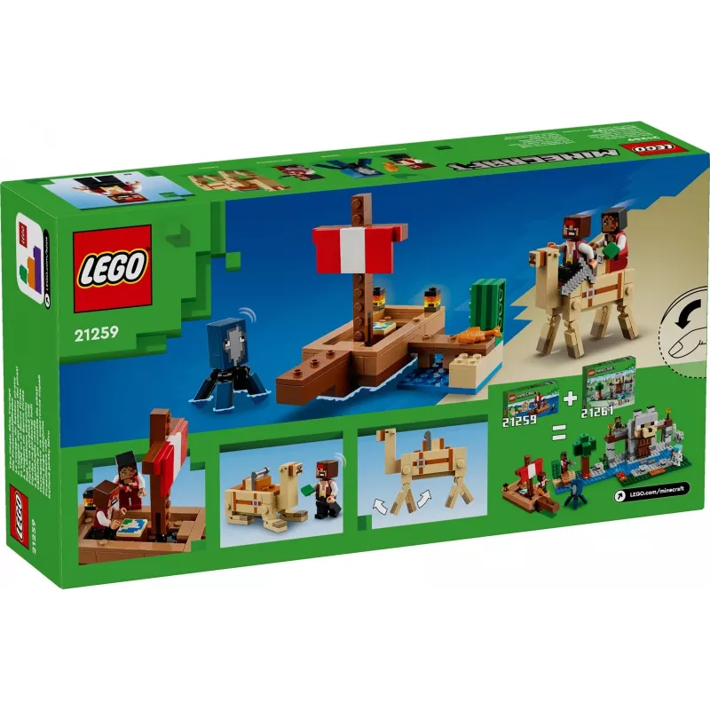 LEGO MINECRAFT 21259 „Piratų laivo kelionė“