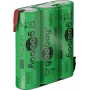 Goobay 3x AA (Mignon) - 2100 mAh, žalias - lituojamas kontaktas (Z), nikelio-metalo hidrido akumuliatorius (NiMH), 3,6 V (55652)