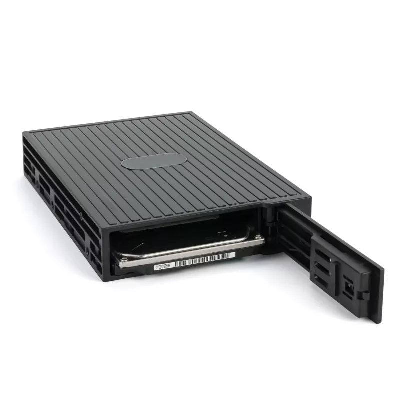 Fantec MR-25 keičiamas diskų rėmelis 2,5" SATA/SAS HDD/SSD diskui 3,5" angoje, 7–15 mm, juodas