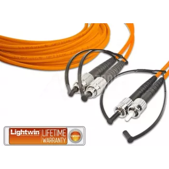 Lightwin Aukštos kokybės dupleksinis LWL šuolinis laidas, MM OM2, FC - ST, 5 m (LDP-50 FC-ST 5.0)