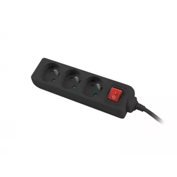 Lanberg PS1-03E-0150-BK Prailginimo laidas (1,5 m, juodas)