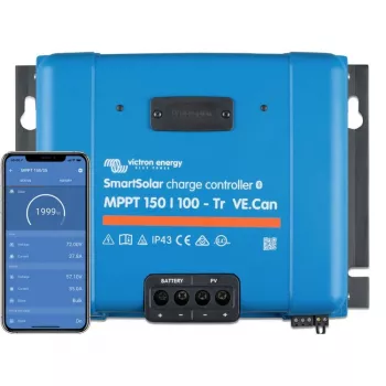 Saulės baterijų reguliatorius „Victron Energy SmartSolar MPPT 150/100“ – 150 V įėjimas, 100 A išėjimas