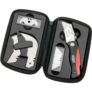 BESSEY DBKPH-SET fiksuoto peilio rinkinys juoda/raudona