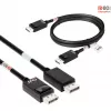 Club 3D CAC-1091 DisplayPort 2.1 kabelis, VESA DP80 sertifikuotas, dvikryptis, 4K120Hz / 8K60Hz / 10K30Hz, kištukas–kištukas, 1,2 m