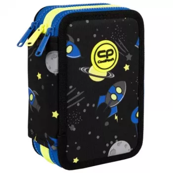 Pieštukinė CoolPack Jumper 3 ATLANTIS F067828 — trijų skyrių mokyklinė pieštukinė