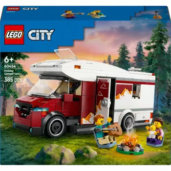 Konstruktorius LEGO City Nuotykių Kempingvagonas 60454, 385 dalių, aukštis 80 mm, nuo 6 metų
