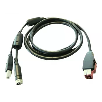 HP maitinamas USB kabelis, skirtas Engage terminiam kvitų spausdintuvui, Engage One, RP9 G1 mažmeninės prekybos sistemai (BM477AA)