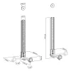 Maclean MC-914 Universalus laikiklis soundbarui TV VESA iki 15 kg