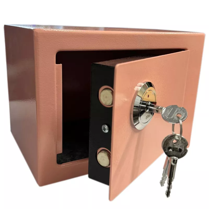 Extralink Home | Home Safe | biuro, raktų dėžutė, apsauginis seifas, Rožinė, S-404