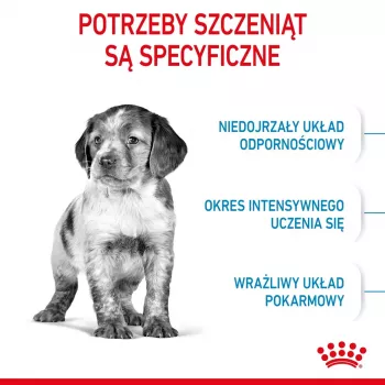 Royal Canin Medium Puppy sausas pašaras šuniukams 4 kg, kukurūzai, paukštiena
