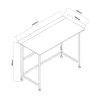 Sulankstomas stalas Maclean MC-1250 B, juodas, mobilus, 100x50 cm, max. 50 kg