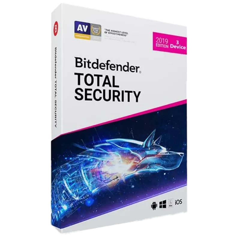 Bitdefender Total Security | 3 kompiuteriams | 1 metai | Tik ES