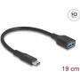 DeLOCK USB adapter USB Type-C (vyriškas) į Type-A (moteriškas) 10 Gbps 19 cm 60 W