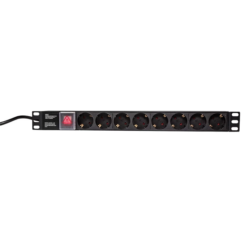 Maitinimo paskirstymo blokas LogiLink PDU8C01, 1U, 8x Schuko, 16 A