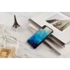 Dėklas iKins iPhone XS Max — mėlyno ežero raštas juoda apdaila