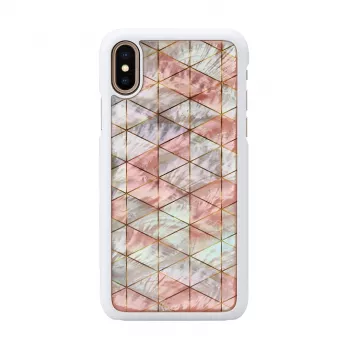 Apsauginis dėklas iKins iPhone XS / XS Max deimantinis baltas