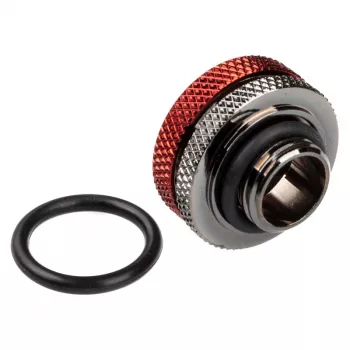 BitsPower Multi-Link Adapter tiesus G1/4 colio vyriškas į 16 mm AD kietąjį vamzdelį, blizganti juoda