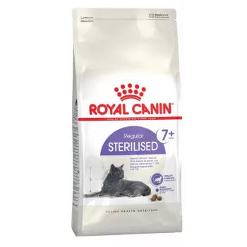 Sausas kačių ėdalas Royal Canin Sterilised 7+ Adult Poultry 1,5 kg — sausas dietinis ėdalas sterilizuotoms senjorų katėms