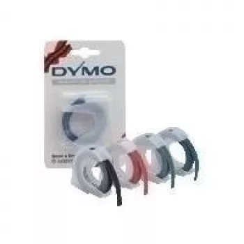 DYMO 1575 lipnių juostų rulonas – matinė raudona (0,9 cm x 3 m) 10 vnt.