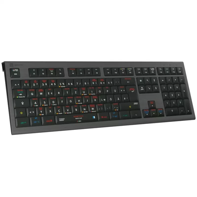 Logickeyboard LKB-OSX-A2M-DE klaviatūra USB QWERTZ vokiška juoda (LKB-OSX-A2M-DE)