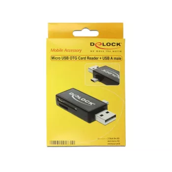 Kortelių skaitytuvas DeLOCK 91731 USB 2.0 juodas