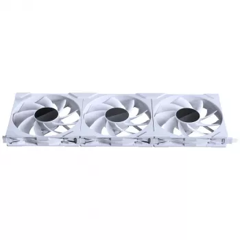 PHANTEKS NV Series NV7 E-ATX korpusas, grūdintas stiklas, ARGB – baltas su M25 Gen2 PWM D-RGB ventiliatorių 3 vnt. komplektu – atvirkštinė mentė, 140 mm + DRGB rinkinys