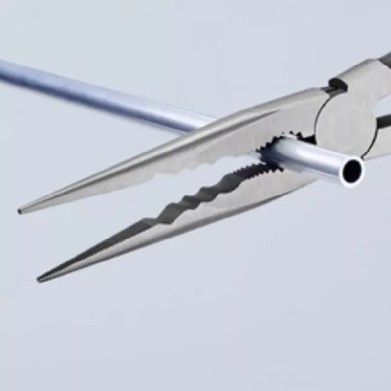KNIPEX 28 71 280 Ilgosios adatinės replės su skersiniais profiliais