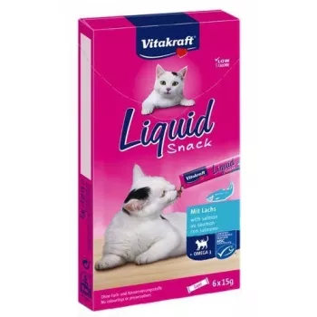 Vitakraft Liquid Snack Junior vištiena žuvis kiauliena 6×15 g, drėgnis 88,5%