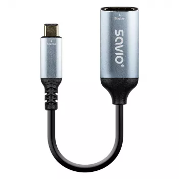 Adapteris Savio USB-C (M) HDMI (F), 4K, 60Hz, Aliuminis, AK-78