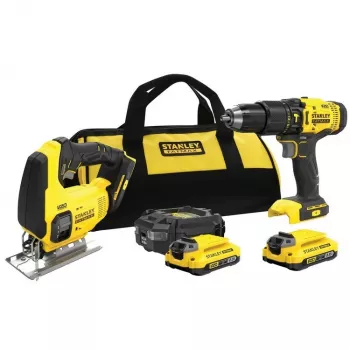 STANLEY V20 SFMCK465D2T rinkinys (SFMCD711 + SFMCS600) 2x2.0 Ah