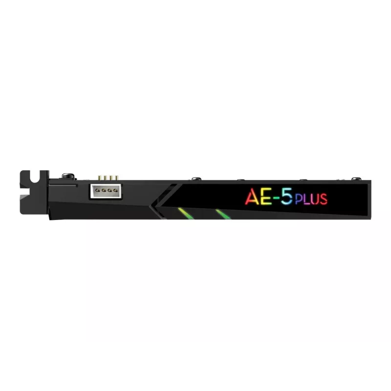 Creative Sound BlasterX AE-5 Plus juoda PCI-e RGB žaidimų garso plokštė