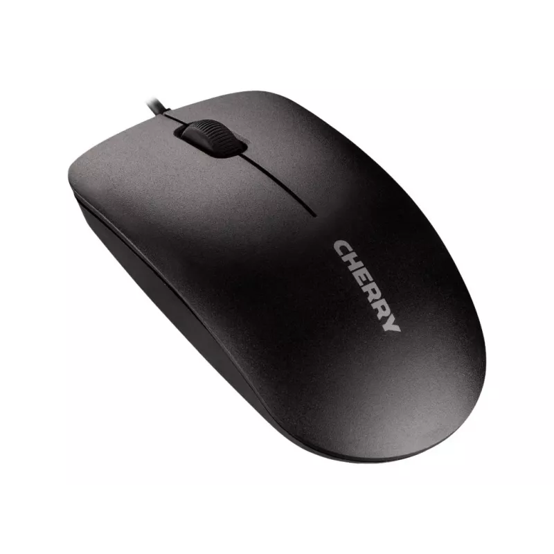 CHERRY DC 2000 Universal USB AZERTY Belgian Juoda – belaidė klaviatūra ir pelė