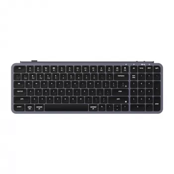 Keychron B2 Pro - US Layout - itin žemo profilio žirklinis mechanizmas - Space Grey belaidė klaviatūra