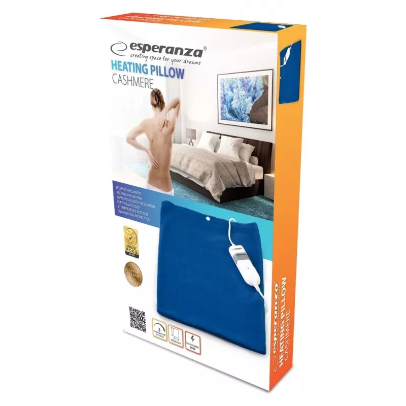 Esperanza EHB004 šildymo pagalvėlė – elektrinė šildymo pagalvėlė – 3 šilumos režimai – 40 x 30 cm