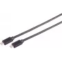 USB laidas S/CONN 13-62155 USB 3.2 Gen 2x2 USB-C juodas 20 Gbit/s