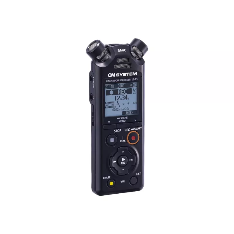 Garso įrašymo diktofonas Olympus LS-P5 juodas 149h įrašymo laikas 72h baterijos veikimo trukmė