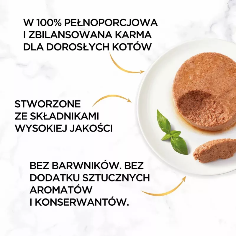 Purina Nestle Gourmet Gold - lašiša ir vištiena - šlapias ėdalas katėms - 85 g