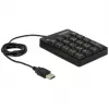 Skaitmeninis klaviatūros blokas DeLOCK 12481 Universal USB juodas