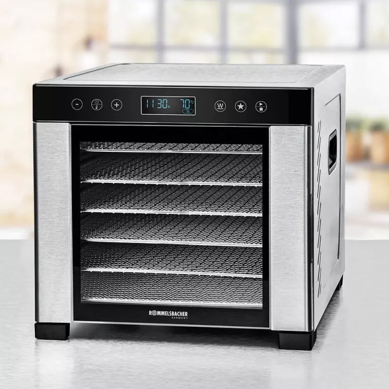 ROMMELSBACHER DA 950, juodas, nerūdijantis plienas, LCD, 99 h, 6000 cm², 380 x 394 mm