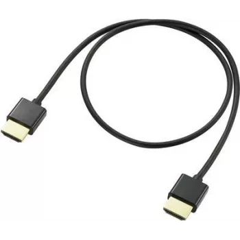 SpeaKa Professional HDMI jungiamasis kabelis 0,50 m, garso grįžtamasis kanalas, paauksuoti kištukų kontaktai, juodas [1x HDMI kištukas - 1x HDMI kištukas] (SP-9070576)