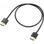 SpeaKa Professional HDMI jungiamasis kabelis 0,50 m, garso grįžtamasis kanalas, paauksuoti kištukų kontaktai, juodas [1x HDMI kištukas - 1x HDMI kištukas] (SP-9070576)