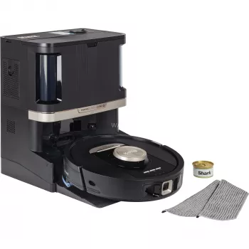 Šlavimo ir šluostymo robotas Shark PowerDetect NeverTouch Pro RV2800ZEEU, LiDAR, 20kPa, juodas